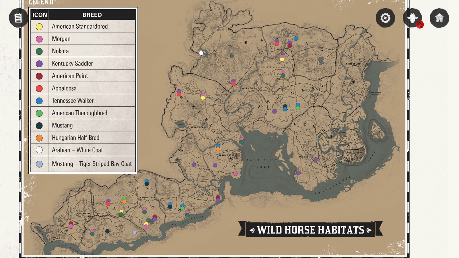 full interactive map for red dead redemption 2