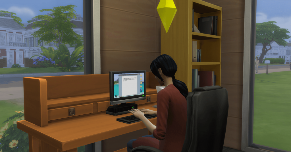 a freelancer in the new free The Sims 4 update Eneba